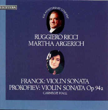 Franck: Violin Sonata; Prokofiev: Violin Sonata, Op.94a