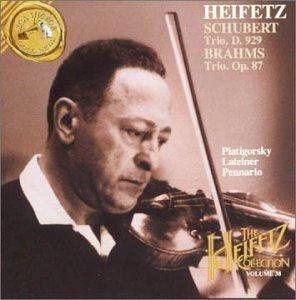 The Jascha Heifetz Collection Vol.38: Schubert Trio D.929, Brahms Trio Op.87