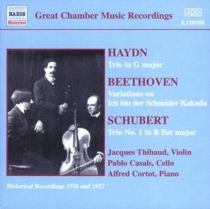 Thibaud, Casals & Cortot Perform Haydn, Beethoven & Schubert