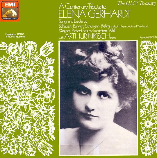 Elena Gerhardt & Arthur Nikisch. German Lieder & Songs