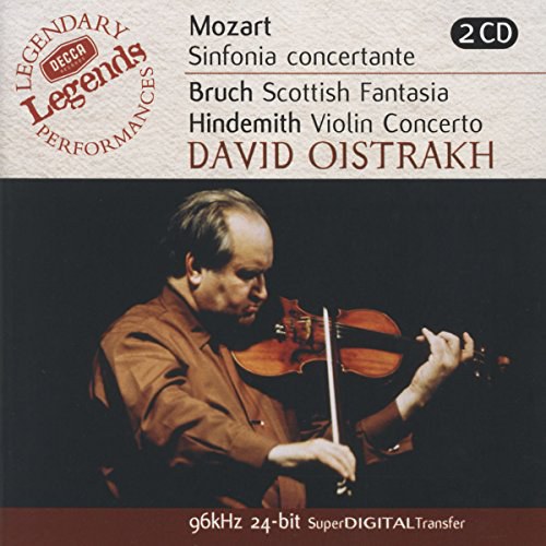 Mozart: Sinfonia Concertate; Duos/ Bruch: Scottish Fantasia; Concerto No 1 / Hindemith: Violin Concerto