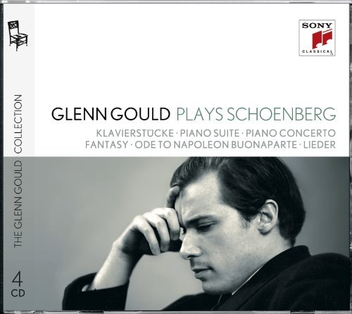 Glenn Gould plays Schoenberg: Klavierstücke opp. 11, 19, 23, 33; Piano Suite op. 25; Piano Concerto op. 42; Fantasy for Violin & Piano op. 47; Ode to Napoleon Buonaparte op. 41; Lieder opp. 1; 2; 3; 6; 12; 14; 15; 48