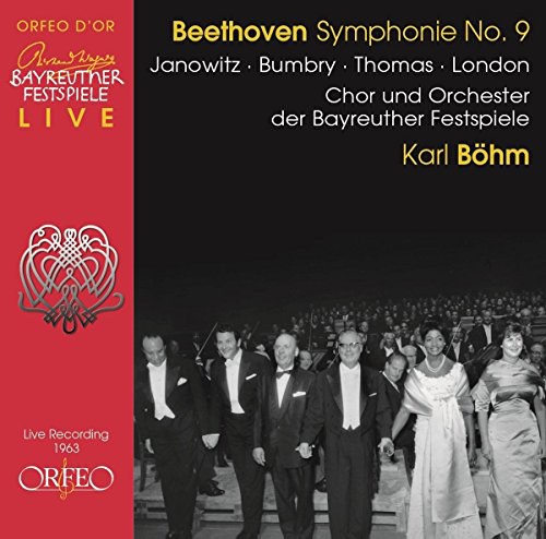 Beethoven: Symphony No. 9 [Gundula Janowitz; Grace Bumbry; Jess Thomas; George London; Chor und Orchester der Bayreuther Festspiele; Karl Böhm] [Orfeo: C935171B]