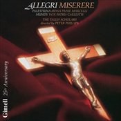 Allegri: Miserere; Palestrina: Vox Patris Caelestis; Mundy: Missa Papae Marcelli