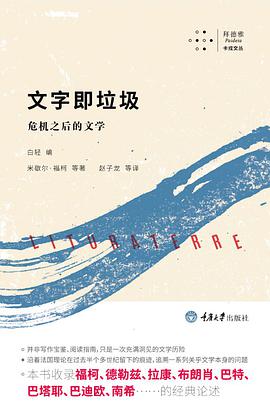 文字即垃圾:危机之后的文学