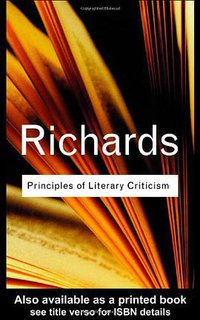 Principles of Literary Criticism (Routledge 2001)