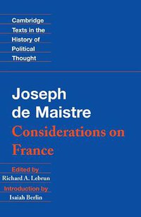 Maistre (劍橋大學出版社 1995)