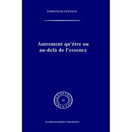 Autrement qu'être ou au-delà de l'essence