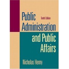 Public Administration And Public Affairs