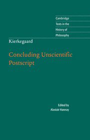 Concluding Unscientific Postscript (劍橋大學出版社 2009)