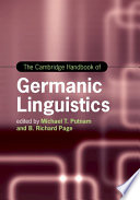 The Cambridge Handbook of Germanic Linguistics