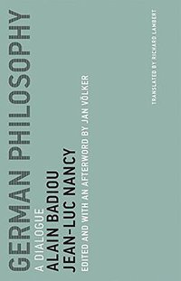 German Philosophy: A Dialogue (MIT Press 2018)