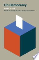 On Democracy (Yale University Press 2020)
