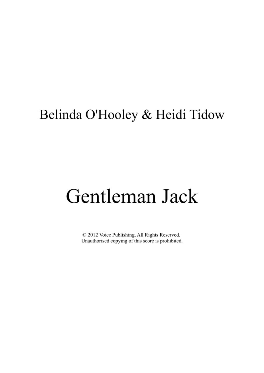 Gentleman Jack Sheet Music