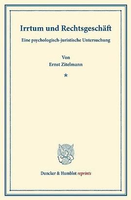 Irrtum und Rechtsgeschäft