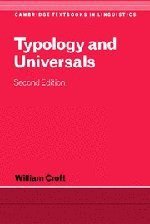 Typology and Universals (劍橋大學出版社 2009)