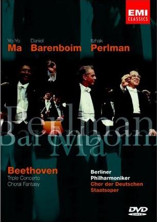 Beethoven: Choral Fantasy and Triple Concerto for Violin, Cello & Piano / Barenboim, Ma, Perlman