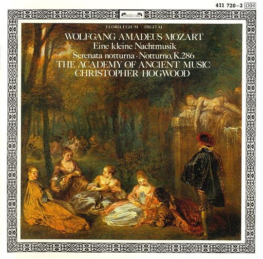 Wolfgang Amadeus Mozart: Eine Kleine Nachtmusik, K525 / Notturno for Four Orchestras, K286 / Serenata Notturna, K239 - The Salomon Quartet / The Academy of Ancient Music / Christopher Hogwood