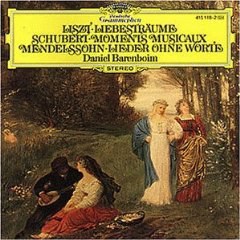 Liszt: Liebestraume; Schubert: Moments Musicaux; Mendelssohn: Lieder Ohne Worte