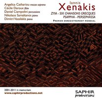 Zyia - Six Chansons Grecques - Psappha - Persephassa