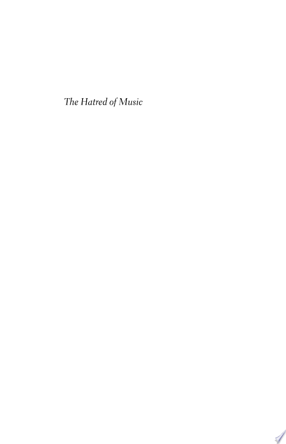 The Hatred of Music