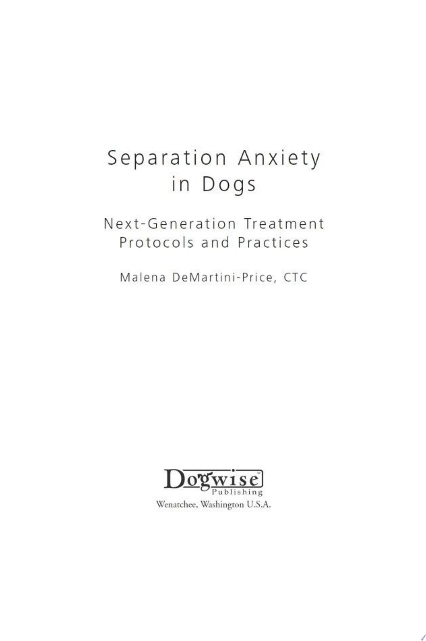 Separation Anxiety in Dogs