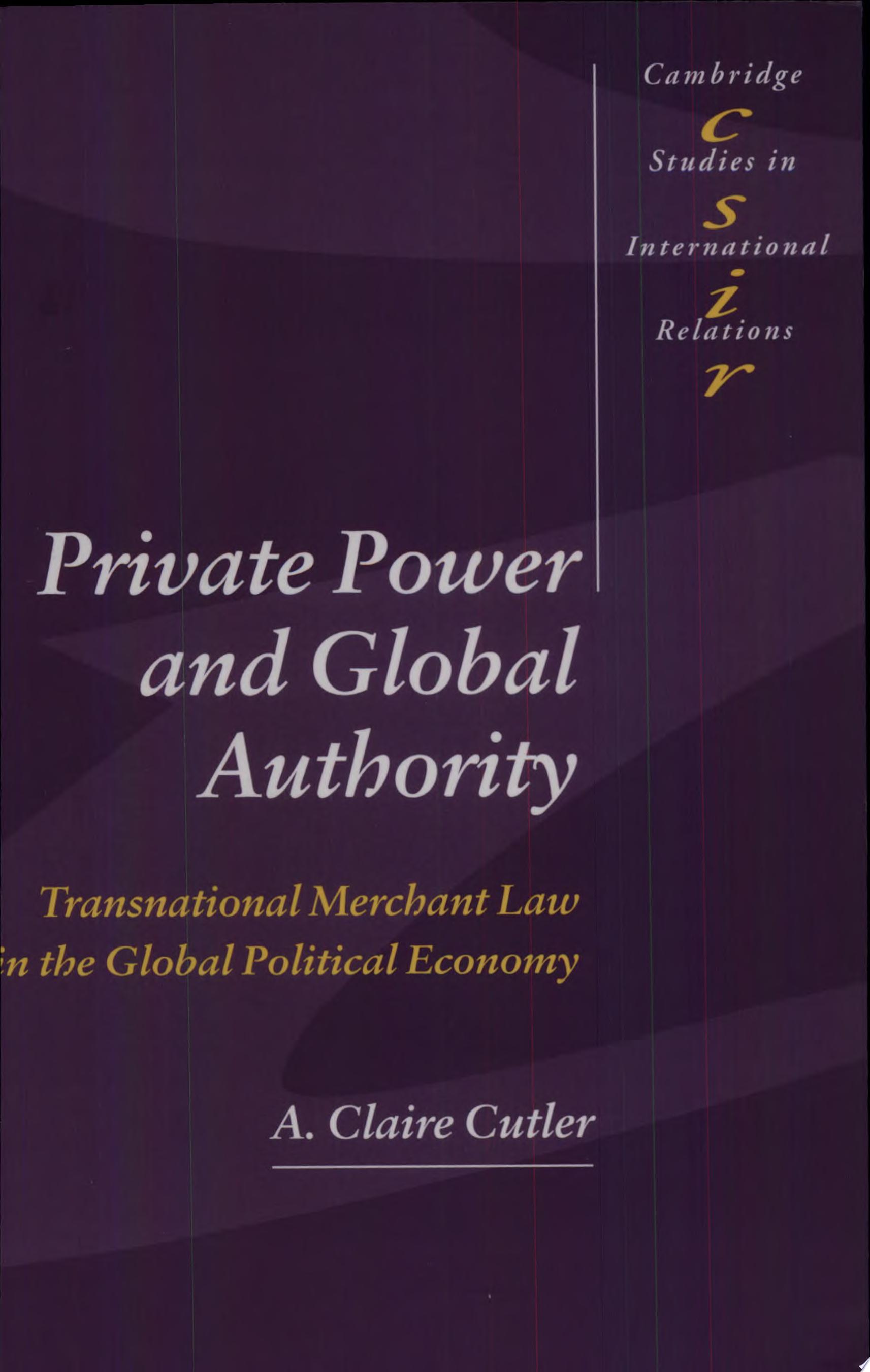 Private Power and Global Authority