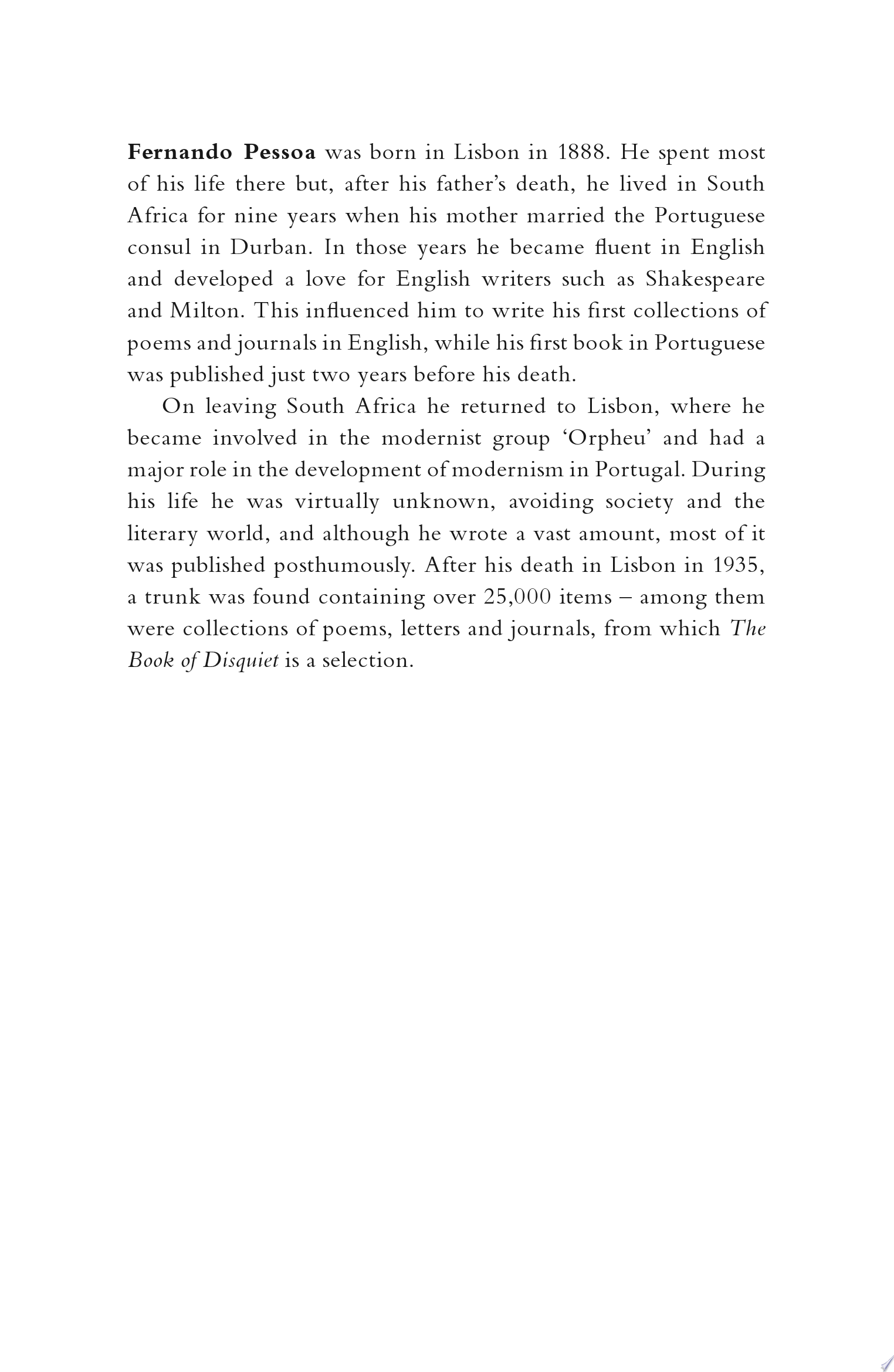 The Book of Disquiet