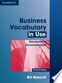 Business Vocabulary in Use Elementary to Pre-intermediate with Answers
