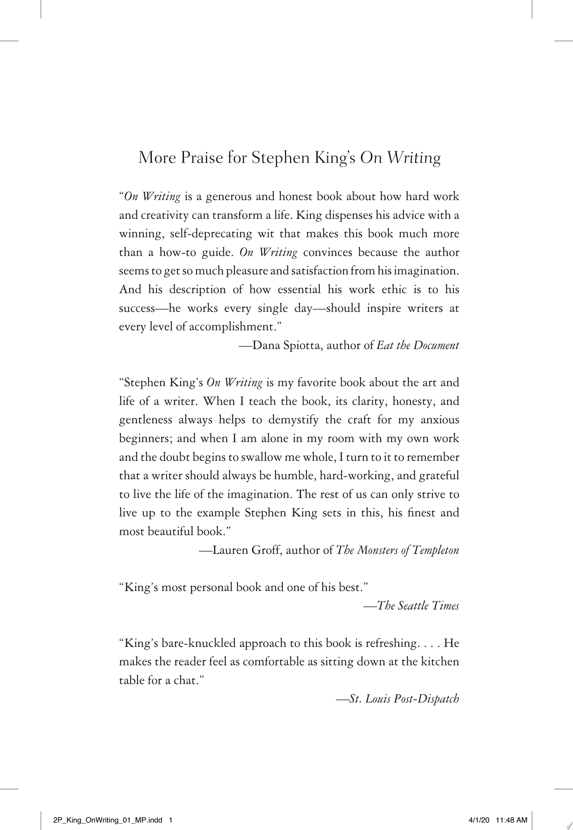On Writing