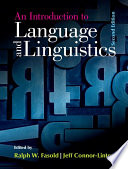 An Introduction to Language and Linguistics