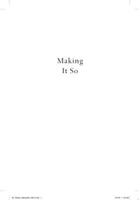 Making It So