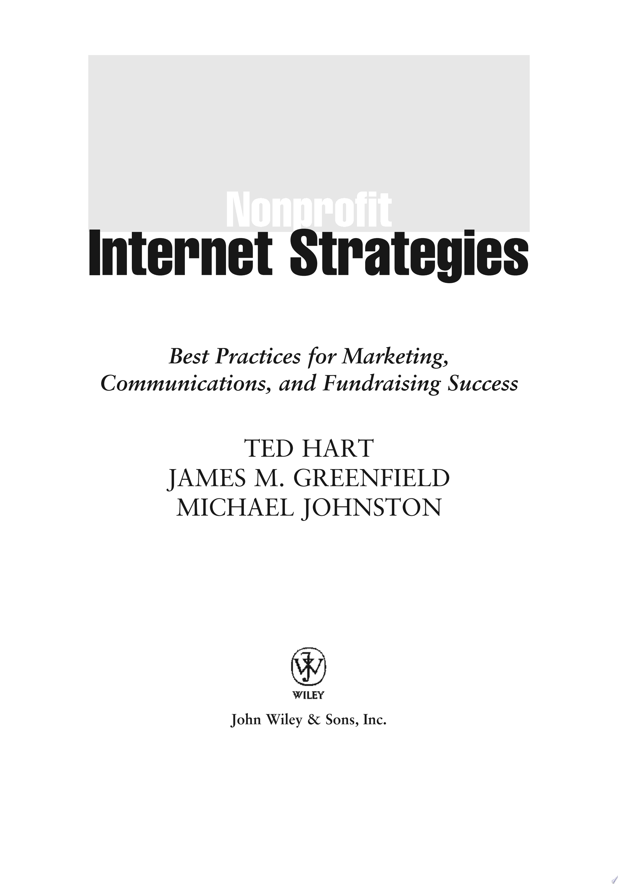 Nonprofit Internet Strategies