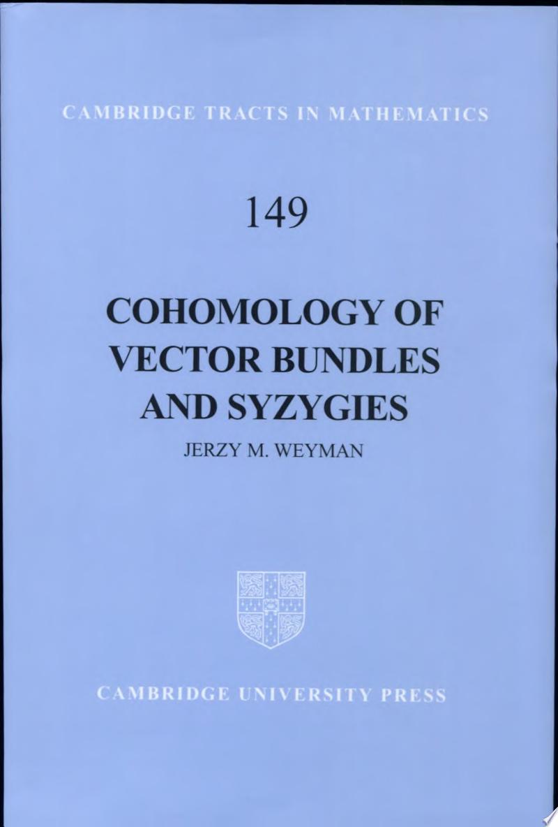 Cohomology of Vector Bundles and Syzygies