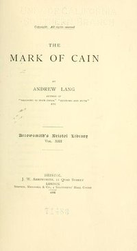 The mark of Cain