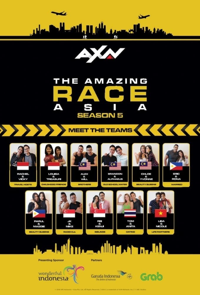 The Amazing Race Asia Season 1 (The Amazing Race Asia 第 5 季)