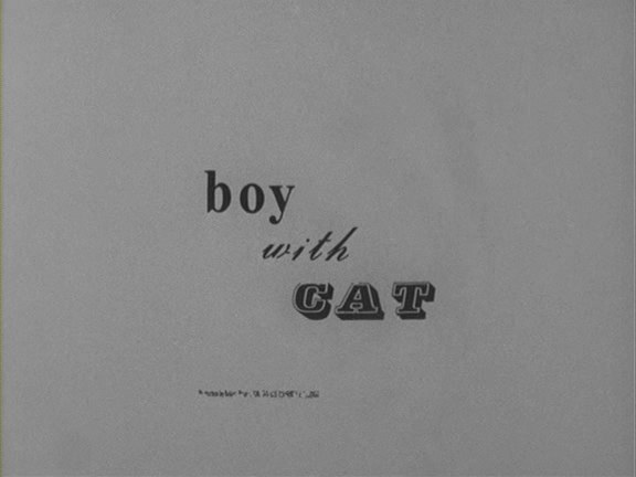 Boy with Cat