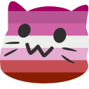 Emoji blobcatlesbian