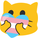 Emoji blobcathearttrans