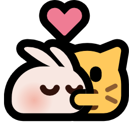 Emoji neocat_hug_bun_heart