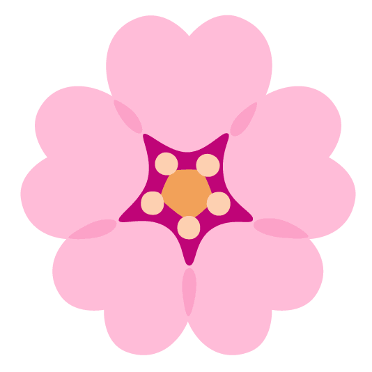 Emoji google_emoji_kitchen_cherry_blossom_and_black_heart_suit_mashup
