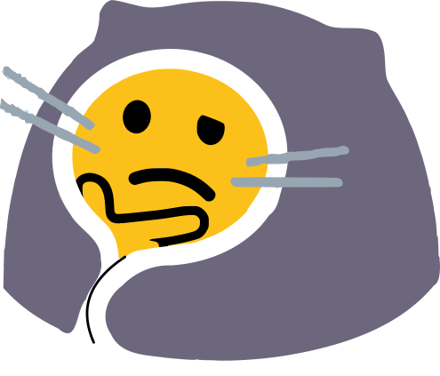 Emoji blobcatcomfthink